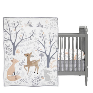 Woodland creatures crib bedding hot sale